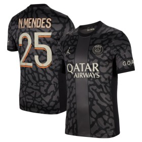 Paris Saint-Germain N.Mendes 25 Matchtröjor Tredje Fotbollströja 2023-24